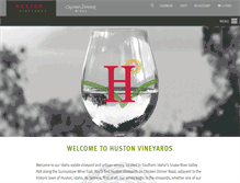 Tablet Screenshot of hustonvineyards.com